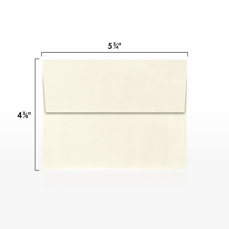 LUXPaper A2 Invitation Envelopes | Peel & Press | 4 3/8" x 5 3/4" | Natural Linen | 80lb. Text | 50 Qty - Image 3